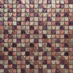 Ефектни мозаечни плочки от метал SEVEN PURPLE MOSAICO от CIFRE (Испания)